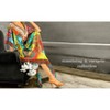 LA LEELA Women's House Daily Routine Evening Wear Loungewear Maxi Kaftan Long Slit Dress Caftan Dresses for Women One Size Multicolored, Paisley - 2 of 4
