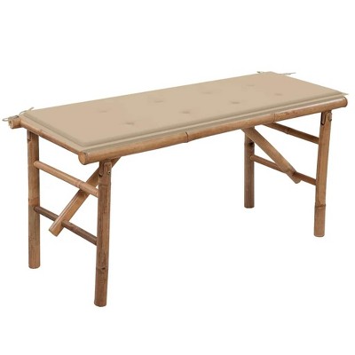 vidaXL Garden Bench Natural bamboo Bamboo
