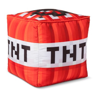 Minecraft 14"x14" TNT Cube Red Cushion