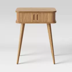 Adelpha End Table with Sliding Storage Natural - Opalhouse™