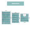 Home Weavers Glamour Collection 100% Polyester Microfiber Bathroom Rug, Non Slip Bath Mat Water Absorbent Soft Microfiber Shaggy Mat Machine Washable - 3 of 4