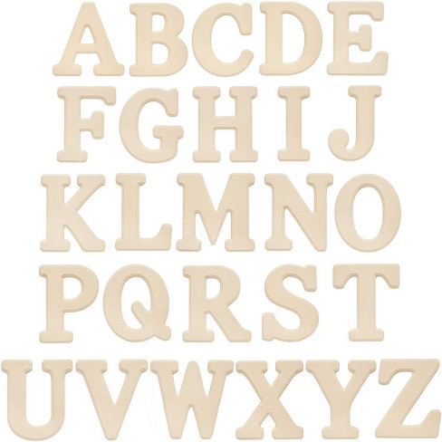 Bright Creations 26 Piece Wooden A Z Alphabet Letters Wood Letter Blocks Painting Activity For Kids Diy Crafts And Home Wall Decor 6 Inches Target