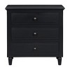 Modern Bedside Cabinet with Three Drawers,Elegant Design and Sturdy Construction for Bedroom – The Pop Home - 4 of 4
