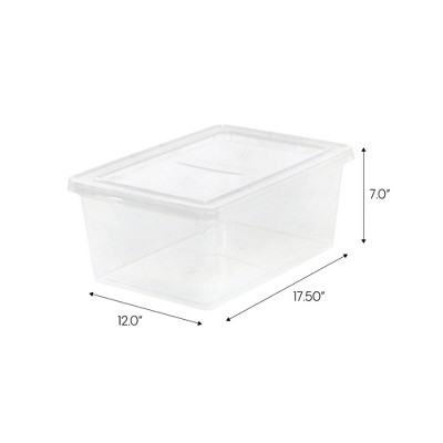 Snap-Tight Clear Plastic 4.3 Gal Stackable Laboratory Storage Box