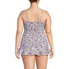 Lands' End Women's Chlorine Resistant Plunge X-Back Tankini Swimsuit Top - 4 of 4
