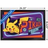 Trends International Pokémon - Neon Pikachu Framed Wall Poster Prints - 3 of 4
