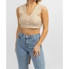 Women's KNIT SELF WRAP CROP TOP - MABLE - 2 of 4