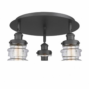 Canton - 3 Light Flush Mount In Industrial Style-9 Inches Tall and 17 Inches Wide - 1 of 1