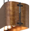 Possini Euro Design Julian 41 1/2" Farmhouse Rustic Pendant Chandelier Ceiling Light Fixture Dining Room Over Table Kitchen Island Linear Bronze - 3 of 4