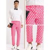 INSPIRE CHIC Men's Polka Dots Pattern Straight Leg Dress Pants - image 4 of 4