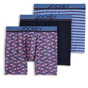 Jockey Men's Casual Cotton Stretch 6" Boxer Brief - 3 Pack - 1 of 3