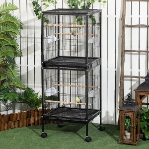 LOVMOR Large Bird Cage with 1.7 ft. Width for Wingspan - 1 of 4