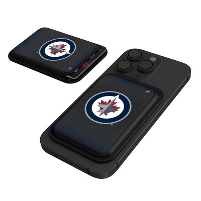 Keyscaper NHL Western Conference Teams Linen Black Magnetic Credit Card Wallet