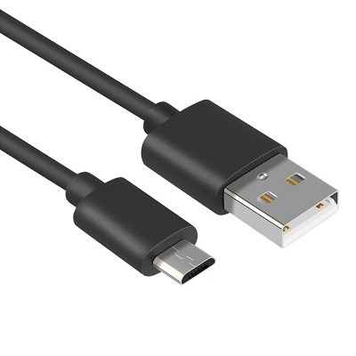 Zagg Universal Short Micro USB Cable for Zagg Keys Folio/Ultrathin Keyboard Cover/Keyboard Folio m1/Corsair K63 keyboard/ and more - Black