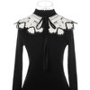 Elerevyo Women Lace Embroidery Knit Detachable Fake Peter Pan Collar Little Shawl for Blouse 1Pc - 2 of 4