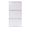 YIYIBYUS Wall Mounted & No-Assembly Metal Shoe Cabinet for Entryway, Holds 9 Pair Shoes, White - 4 of 4