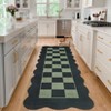 Modern Checkered Bordered Area Rug Machine Washable Rug - 4 of 4