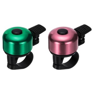 Unique Bargains Aluminum Loud Crisp Clear Sound Mini Bicycle Bells 2 Pcs - 1 of 4
