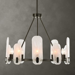 Uttermost Ellipse 10 Light Dark Bronze Chandelier - 1 of 4
