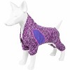 Pet Life (R) Active 'Downward Dog' Heathered Performance 4-Way Stretch Two-Toned Full Body Warm Up Hoodie - 4 of 4