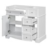NicBex 35.4" Bathroom Storage Cabinet without Sink, Bathroom Vanity, 3 Spacious Drawers and 1 Cabinet with Adjustable Shelf for Bathroom - 4 of 4
