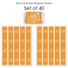 Big Dot of Happiness Little Pumpkin - Mini Candy Bar Wrapper Stickers - Fall Birthday Party or Baby Shower Small Favors - 40 Count - 3 of 4