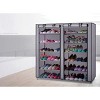 Racxily Double Row Shoe Rack Organizer with 9 or 12 Compartments Non Woven Fabric Shoe Storage Cabinet Space Saving Shoe Shelf - 2 of 4