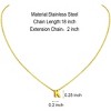 Initial Necklace: 18K Gold Plated Personalized Tiny Letter Name Pendant for Women - 4 of 4