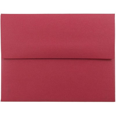 JAM Paper A2 Metallic Invitation Envelopes 4.375 x 5.75 Stardream Jupiter Red SD5370