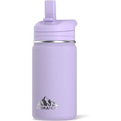 Hydrapeak Mini 14oz Kids Stainless Steel Insulated Water Bottle With Leak Proof Straw Lid