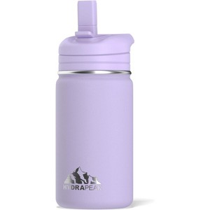 Hydrapeak Mini 14oz Kids Stainless Steel Insulated Water Bottle With Leak Proof Straw Lid - 1 of 4