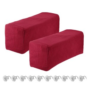 Unique Bargains Breathable Soft Wrinkle Resistant Polyester Armrest Covers - 1 of 4