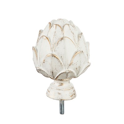 Evergreen Flag Artichoke Interchangeable Finial, Ivory Durable and Well Made Home and Garden Dcor For Lawn Patio Yard