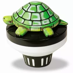 Swimline Turtle Floating Swimming Pool Chlorine Dispenser 7.5" - Green/Black