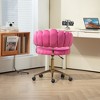 MAYEERTY Computer Chair Modern Cute with Wheels Swivel Height Adjustable Swivel Task Chair for Home Office Pink - 3 of 4