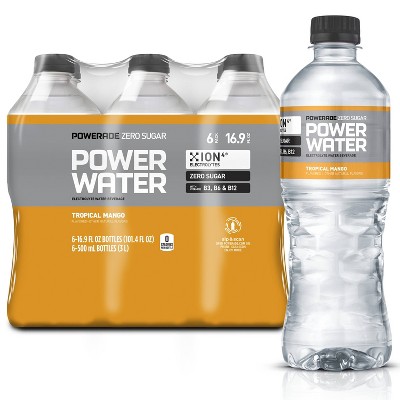 Powerade Power Water Tropical Mango Sports Drink - 6pk/16.9 fl oz Bottles