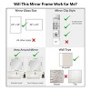 Amanti Art Mirror Makeover Bathroom Mirror Frame Border Kit  - Fully Assembled Peel and Stick Frame - Mirror NOT Included - Avon Black Trim - 3 of 4