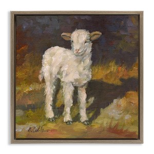 Stupell Industries Soft Baby Lamb Painting, 18" x 18" - 1 of 4