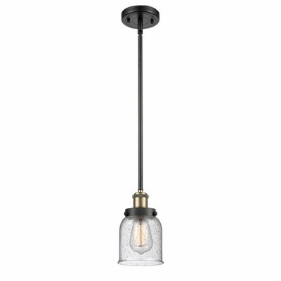 Bell - 1 Light Stem Hung Mini Pendant In Industrial Style-10 Inches Tall and 5 Inches Wide