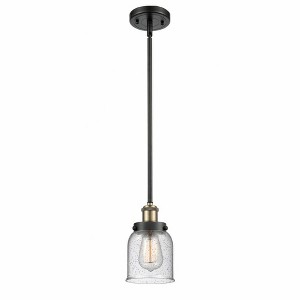 Bell - 1 Light Stem Hung Mini Pendant In Industrial Style-10 Inches Tall and 5 Inches Wide - 1 of 1