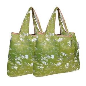 Wrapables Foldable Tote Nylon Reusable Grocery Bag (Set of 2) - 1 of 4