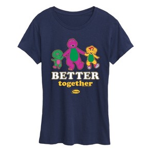 Women's - Mattel - Barney Baby Bop and B.J. Better Together Short Sleeve Graphic T-Shirt - 1 of 4