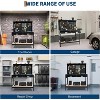 48" Workbench, Metal Steel Tool Storage Work Table, 2 Tier Work Table for Garage with Pegboard, 2 Drawers, Multifunctional Work Bench for Workshop - 2 of 4
