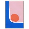Art Remedy A Loner sun Modern Color Block Abstract Wall Art Framed - 2 of 4