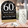 Big Dot of Happiness Adult 60th Birthday - Gold - How Many Candies Birthday Party Game - 1 Stand and 40 Cards - Candy Guessing Game - 2 of 4