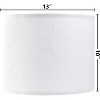 FENCY White Textured Drum Medium Lamp Shade - 2 of 4