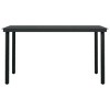 vidaXL Patio Dining Set with Cushions Gray and Black Garden Chair 3/5/7 Piece - Black 55.1" Table Length 4 Items - 4 of 4