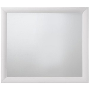 Royal Hampton Wooden Framed Mirror with Rectangular Shape, Silver and White - 1 of 4