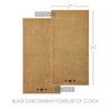 Black Stars Tan Bath Towel Set of 2 27x54 VHC Brands - 4 of 4