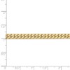 Black Bow Jewelry 4.3mm, 14k Yellow Gold, Miami Cuban (Curb) Chain Bracelet - 4 of 4